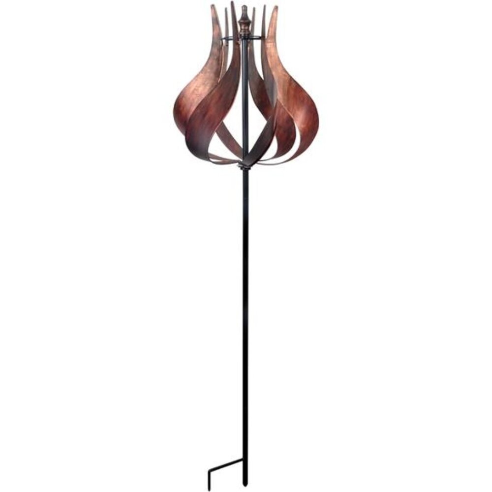 Home Tulip Kinetic Metal Weather Resistant 360 Degrees Swivel Windmill